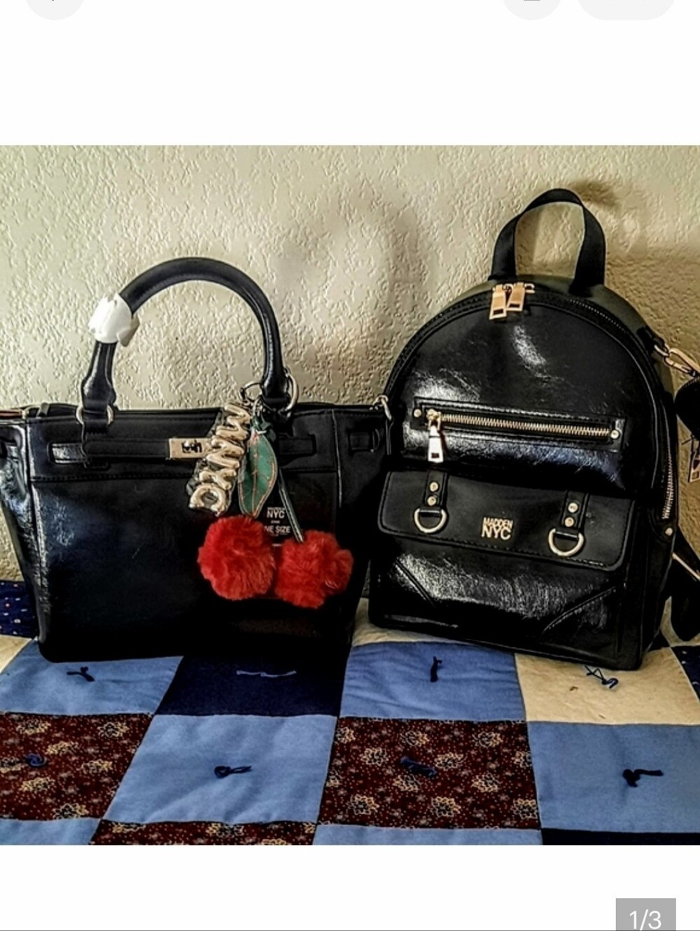 NWT MADDEN NYC TOP HANDLE SATCHEL AND A NWT MATCHING MADDEN NYC BACKPACK